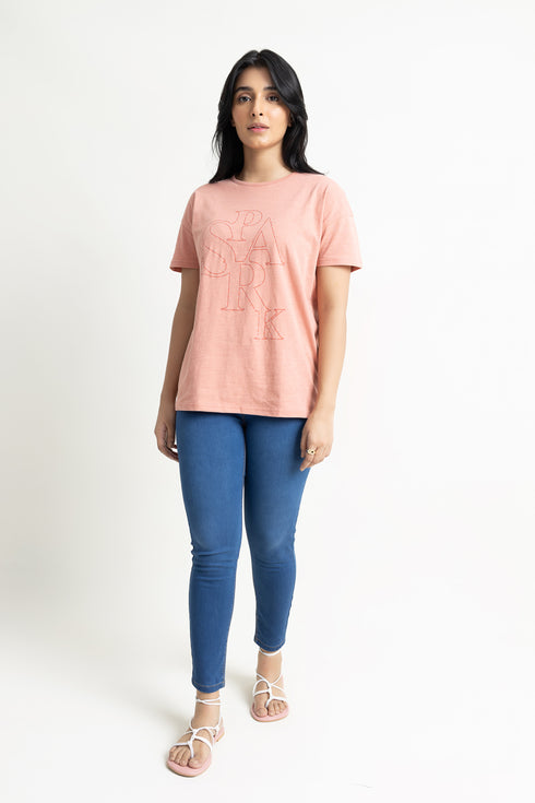 Spark Oversized Graphic T-Shirt